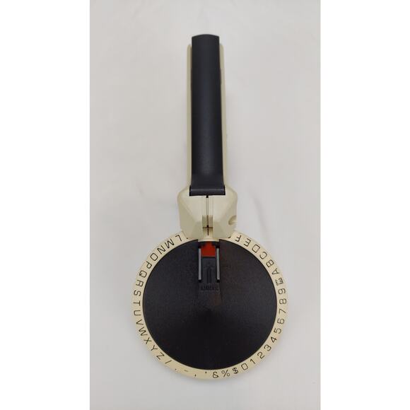 Vintage Scotch Label Maker EA-350 Label Maker Alphabet & Numbers Dial USA Tested - Picture 4 of 8